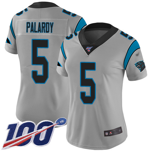 Carolina Panthers Limited Silver Women Michael Palardy Jersey NFL Football #5 100th Season Inverted Legend